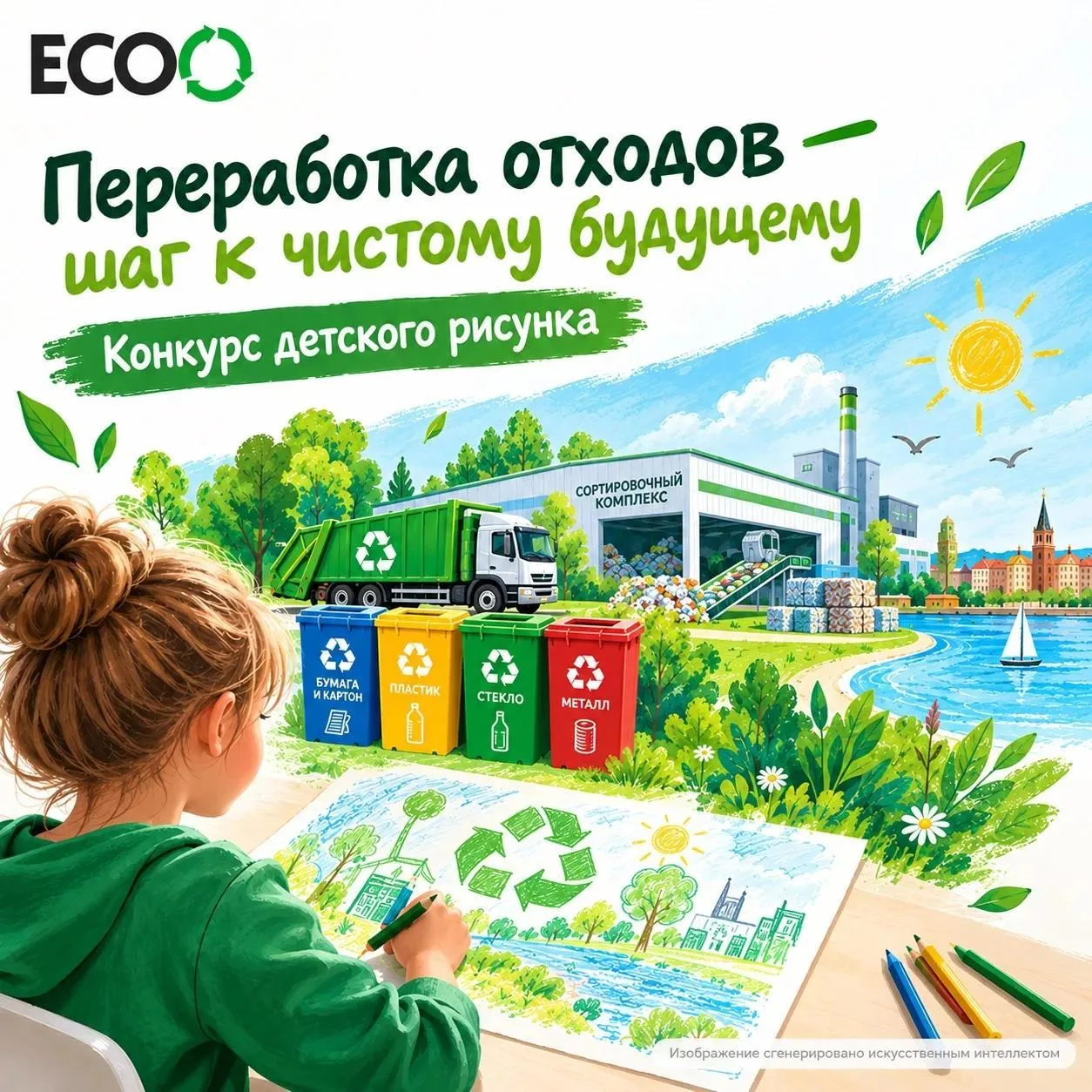 АО «ЕСОО» объявляет конкурс детского рисунка, приуроченный к Международному дню перераб...