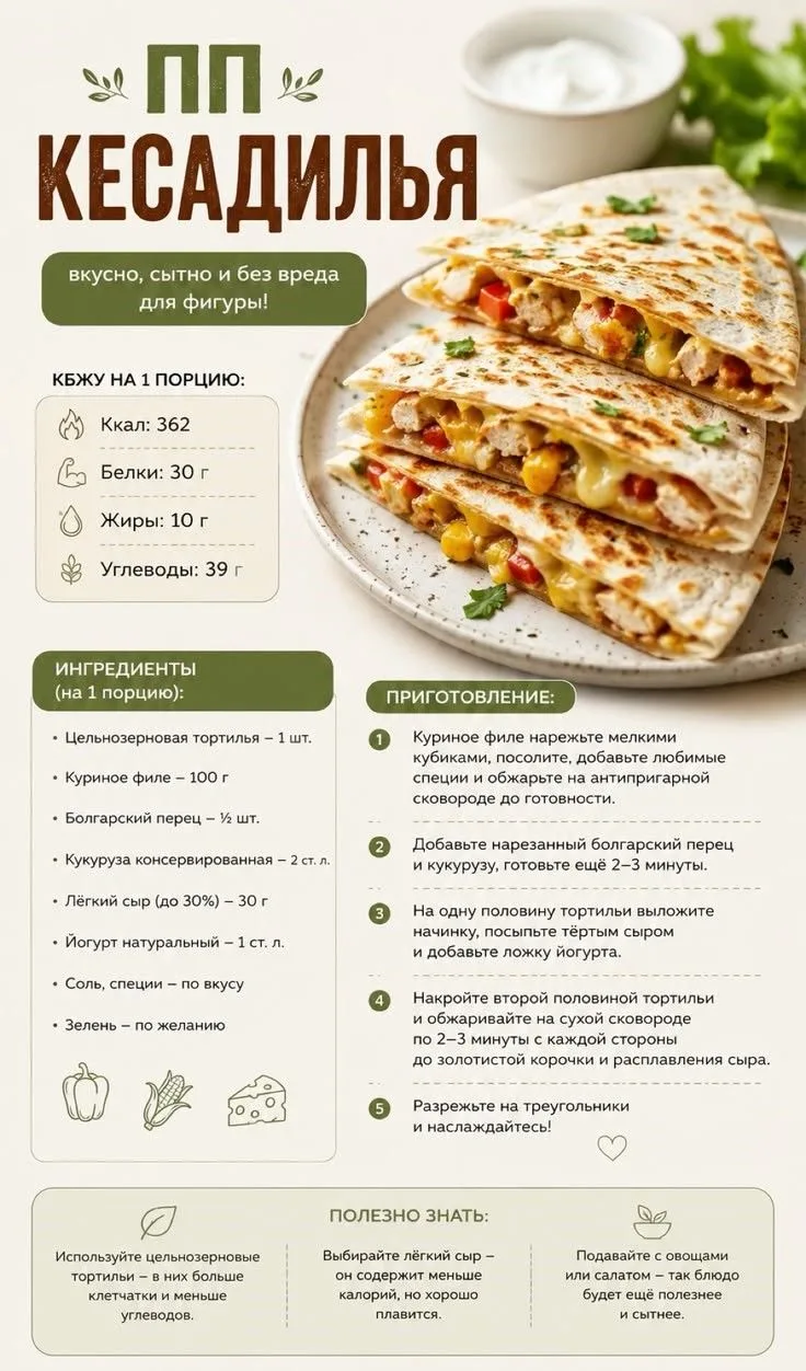 ПП - КЕСАДИЛЬЯ 🥧