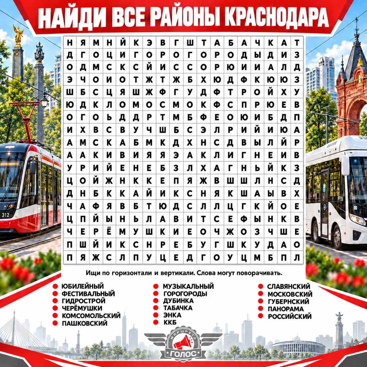 ❓ А вы хорошо знаете районы Краснодара?