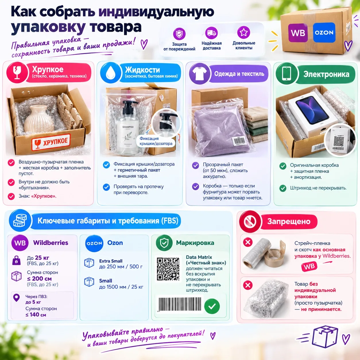 📦 Как собрать индивидуальную упаковку товара
