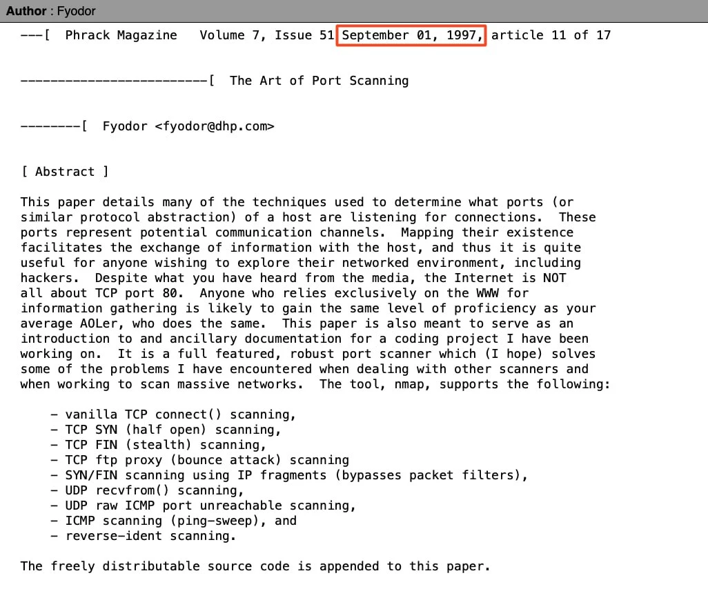 Nmap исполнилось 29 лет!