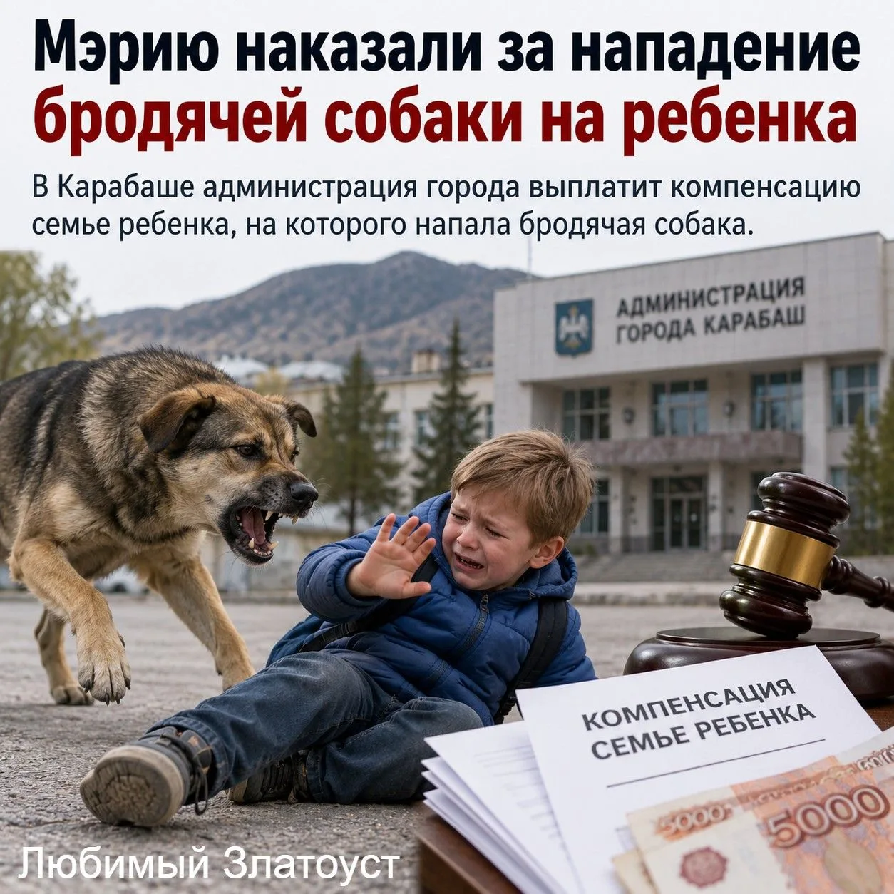 🐕 Мэрию наказали за нападение бродячей собаки на ребенка