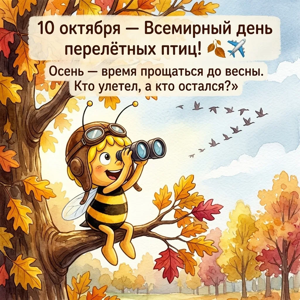 🍂✈️ Осень — время прощаться до весны!