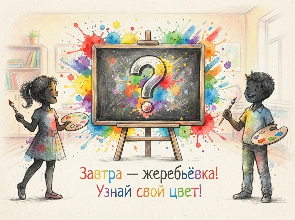 🎨 Внимание, школа! Завтра будет жеребьёвка!