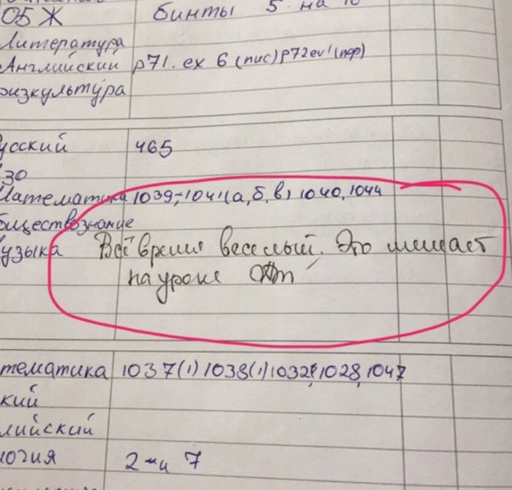 Замечания из школьного дневника, которые поднимут настроение ✍️