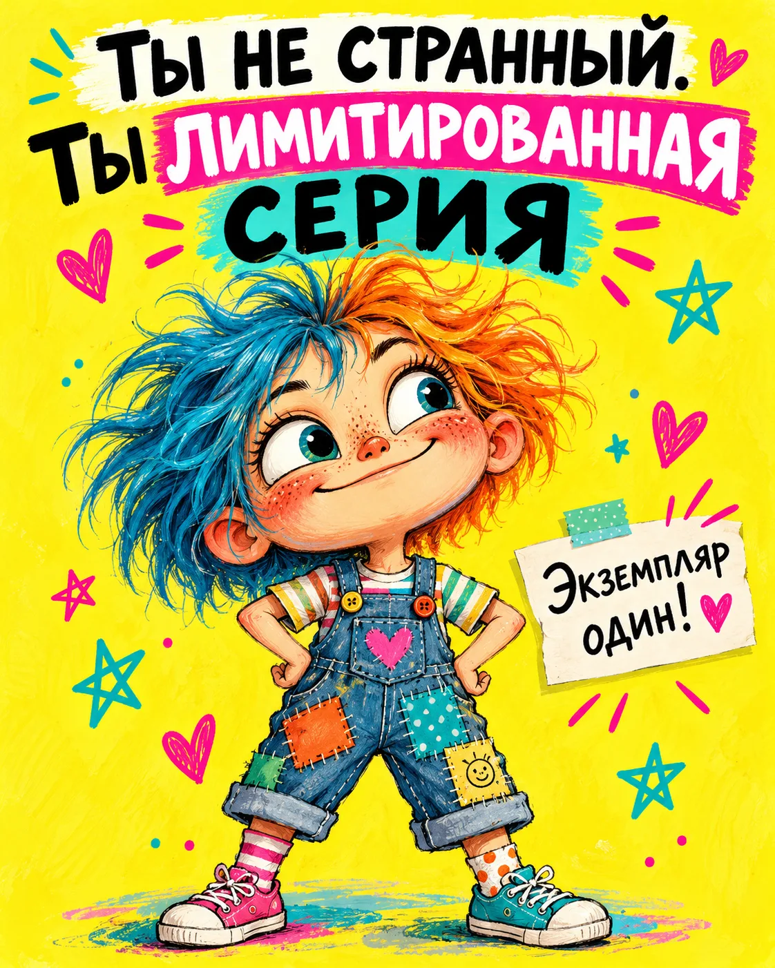 🌈 Быть как все скучно! Пусть окружающие привыкают к твоим причудам. В конце концов, эк...