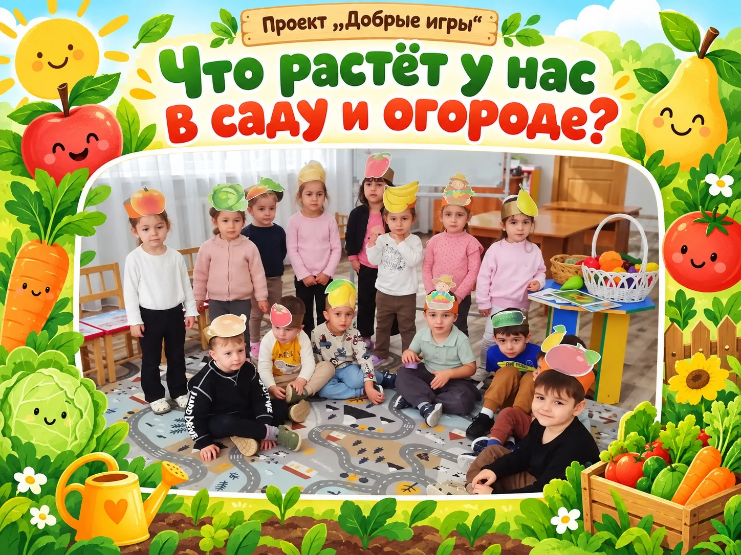🍎🥕 Что растёт у нас в саду и огороде?