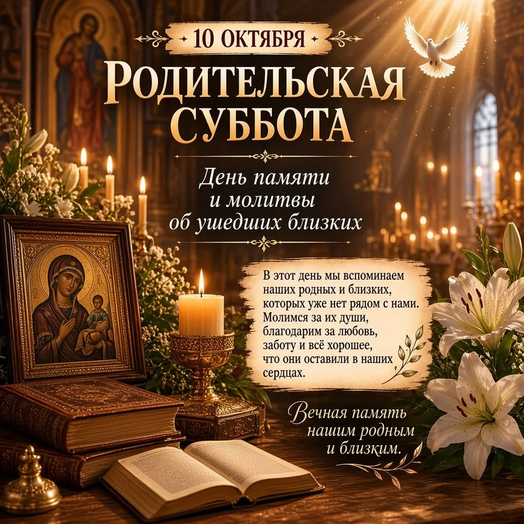 🕯️ Светлая память: 10 октября — Покровская родительская суббота