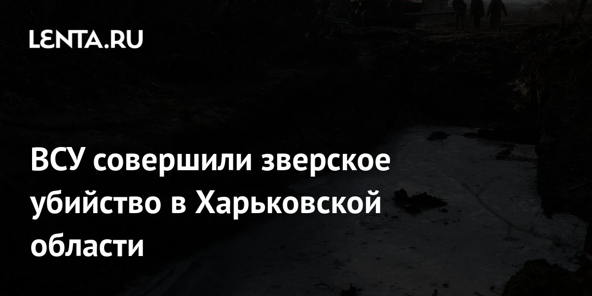 🔴 ВСУ совершили зверское убийство в Харьковской области