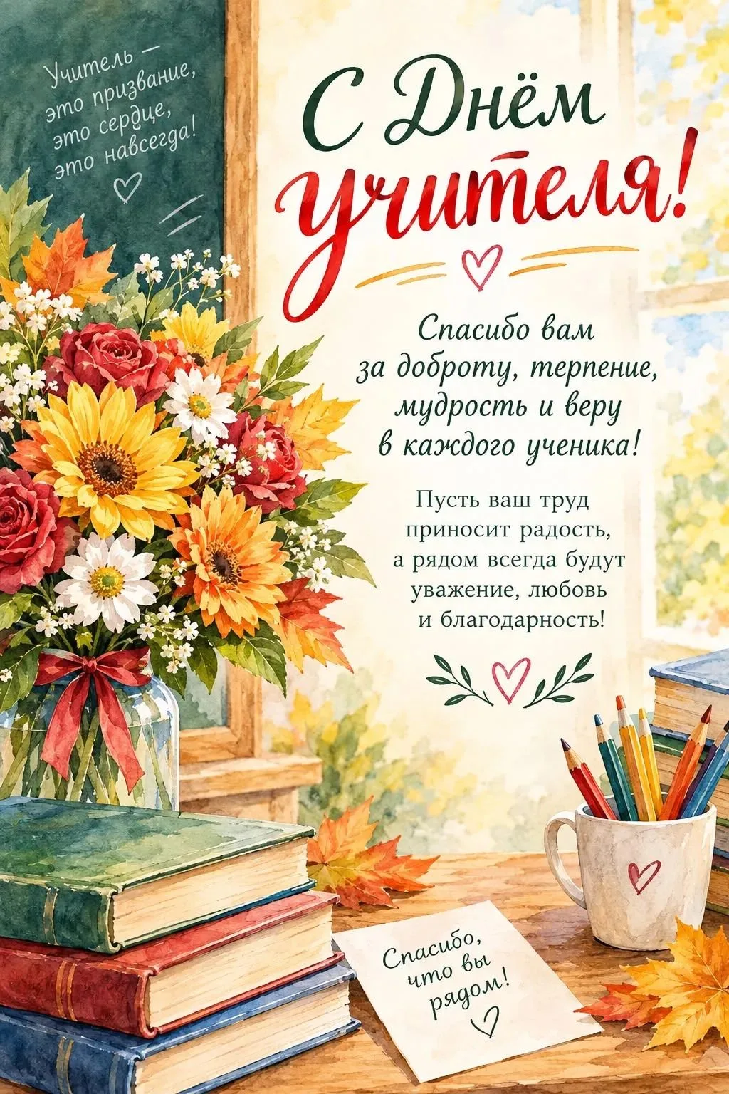 🌷 С Днём учителя! 🌷