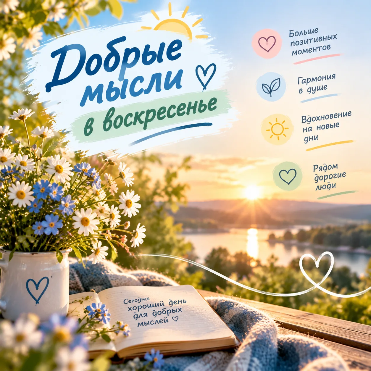 ☀️ Пусть воскресенье станет днём внутреннего спокойствия и добрых мыслей.