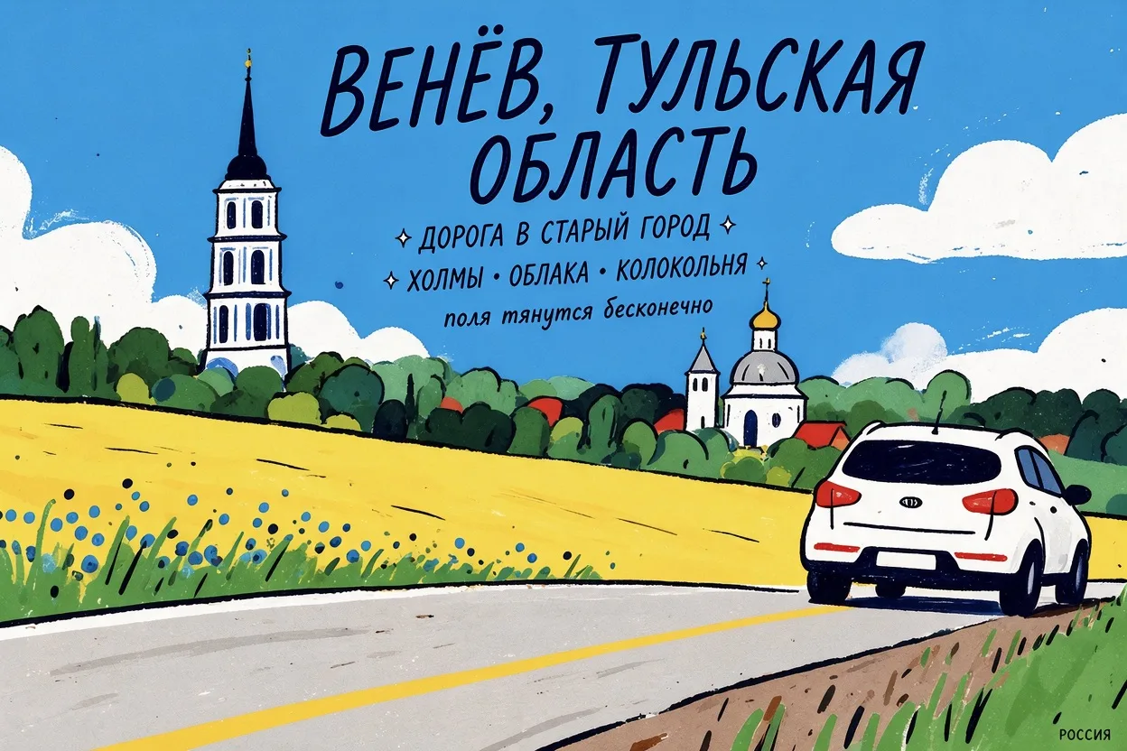 Графический путеводитель по городу Венёву. Полная версия здесь https://dzen.ru/a/asd4f6...