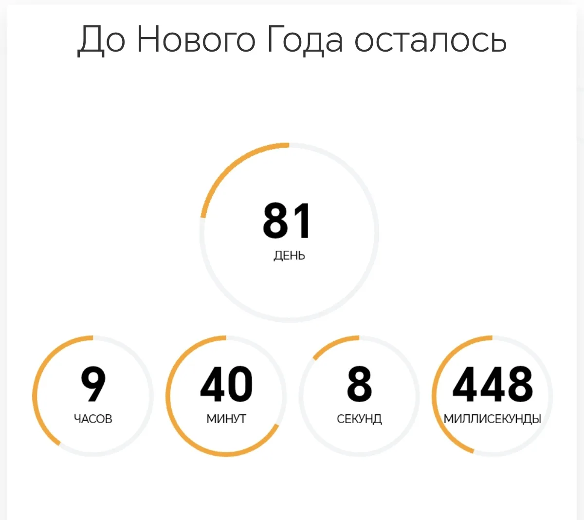 До нового года осталось...