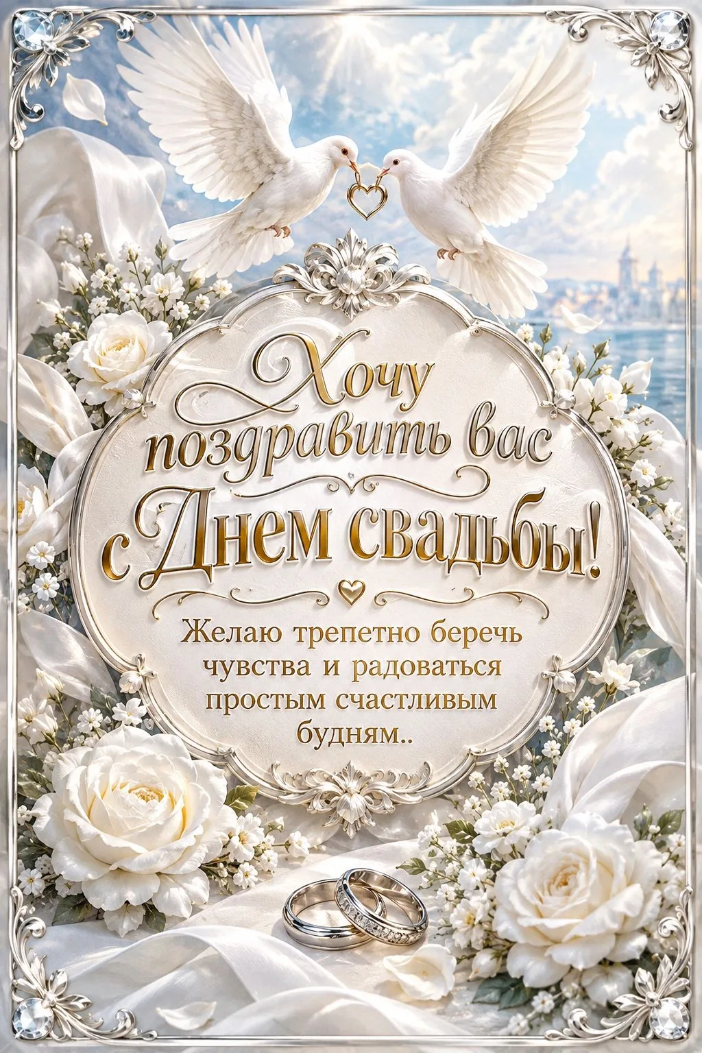 ❤️ Открытки с Днем Свадьбы