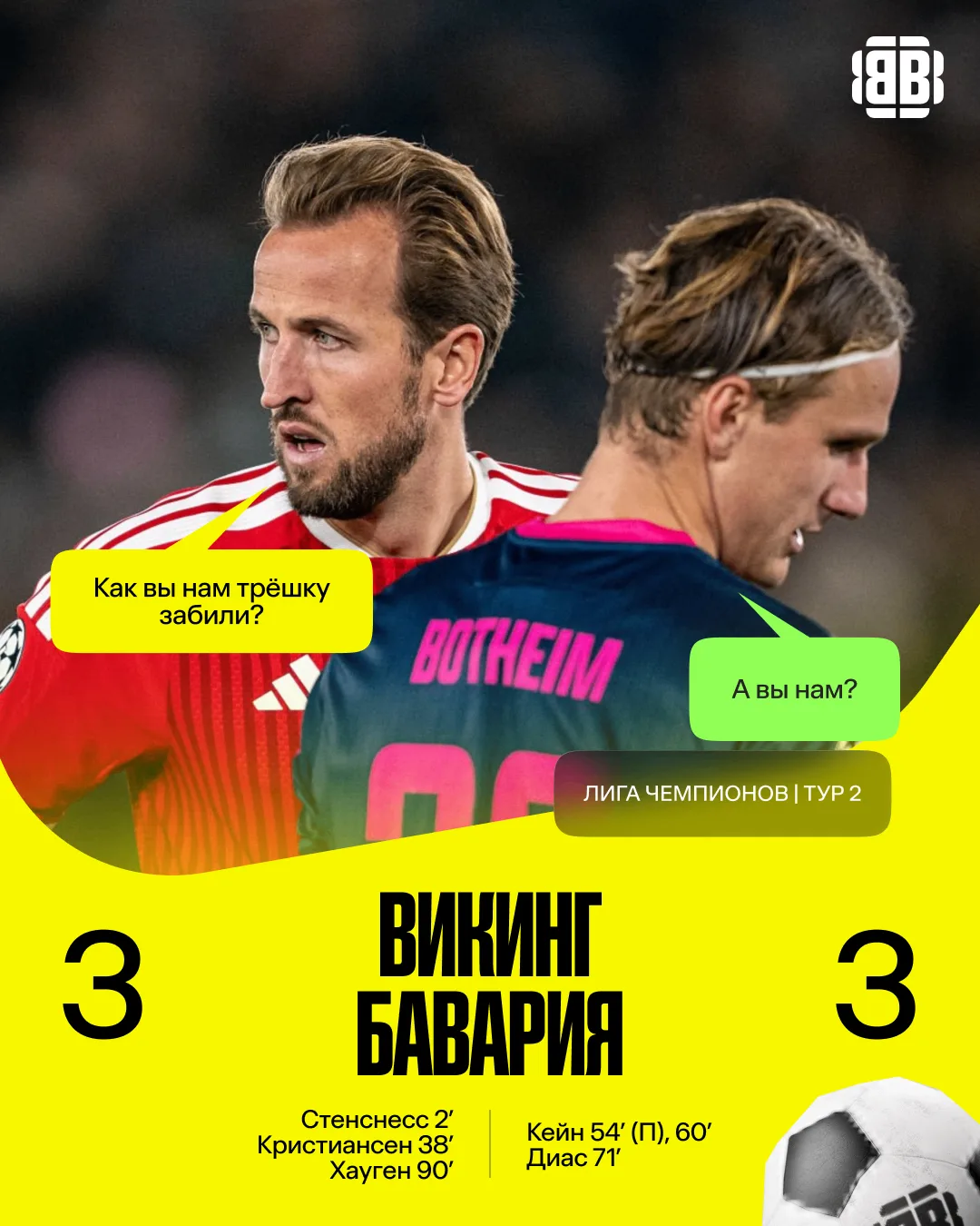 🤯 «Викинг» покусал «Баварию» и выстоял, «Ман Юнайтед» снова огорчил своих болельщиков,...