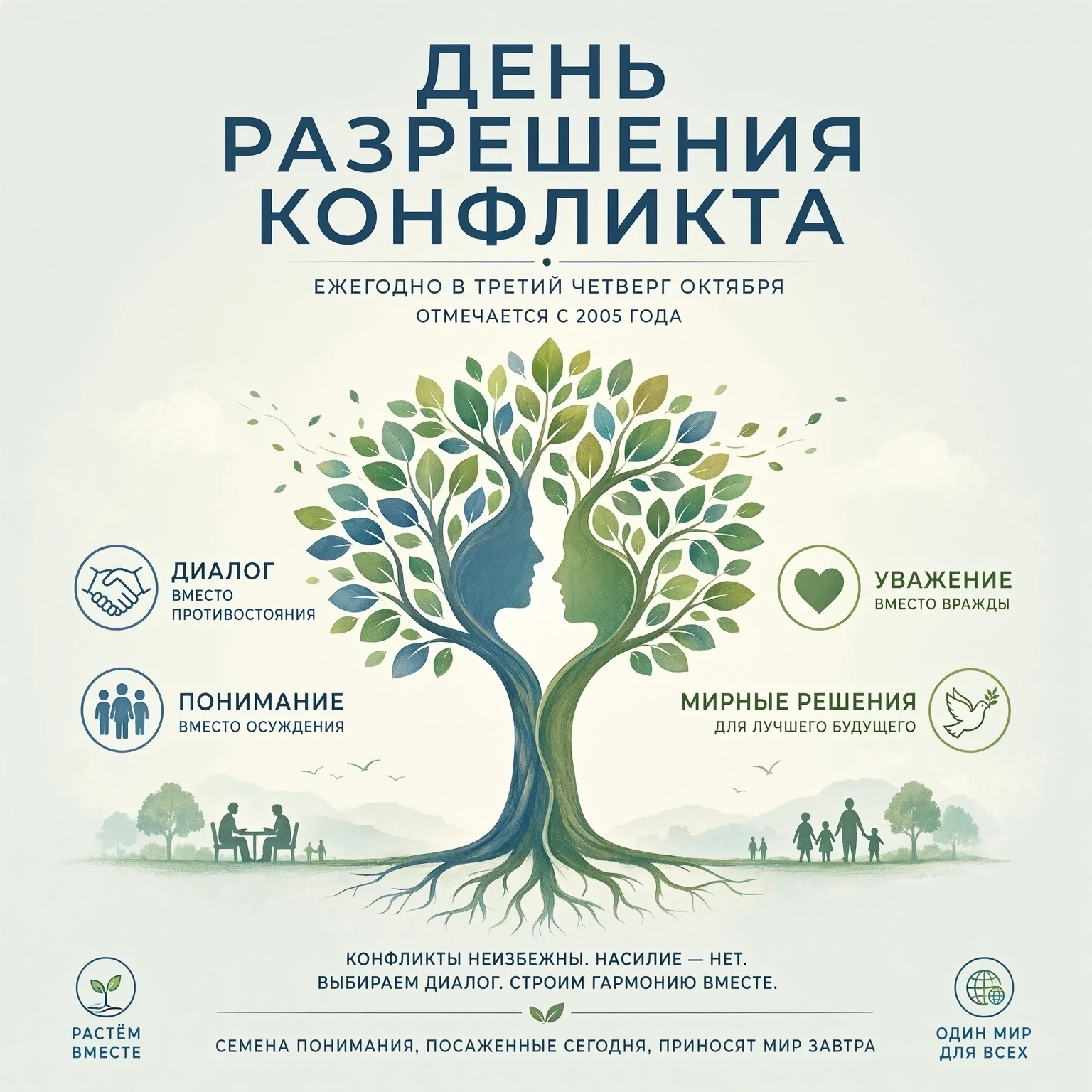 1⃣5⃣ октября – День разрешения конфликтов! 🤗