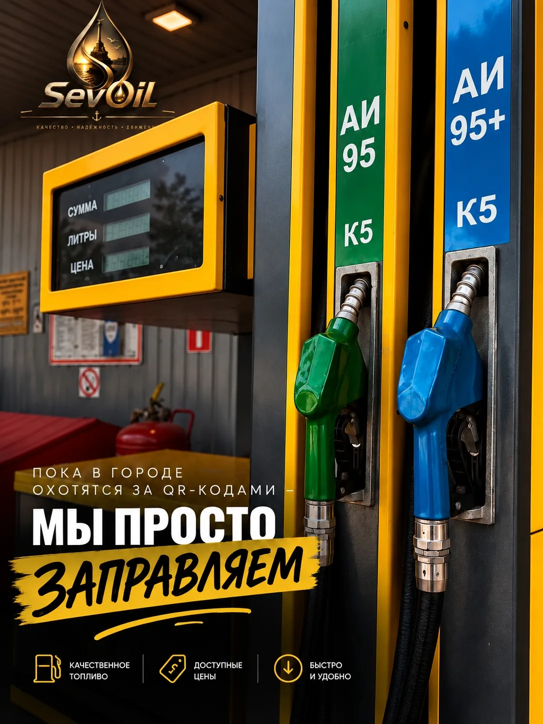 ⛽️ ПОКА В ГОРОДЕ ОХОТЯТСЯ ЗА QR-КОДАМИ — МЫ ПРОСТО ЗАПРАВЛЯЕМ