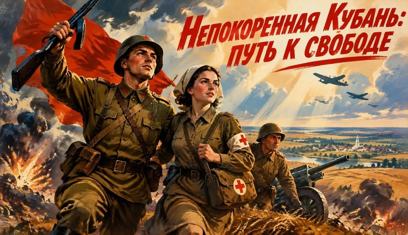 В преддверии 83-й годовщины освобождения Краснодарского края от немецко-фашистских захв...
