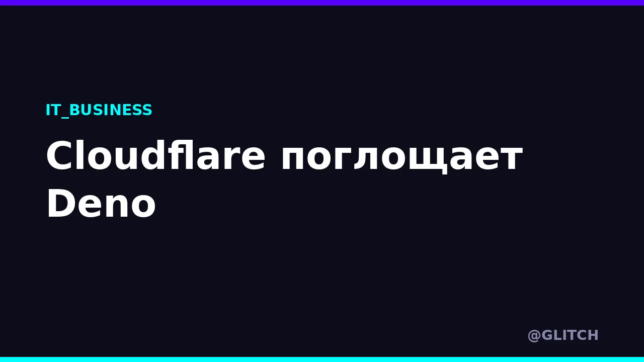 Cloudflare поглощает Deno