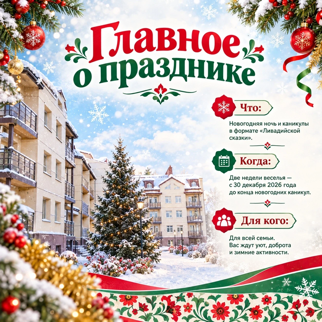 «Ливадийская сказка» в Татарстане: как мы будем встречать Новый год 2027!