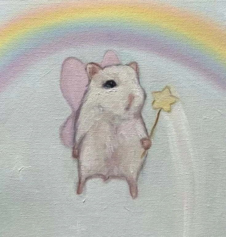 Прикольный рисунок хомяка