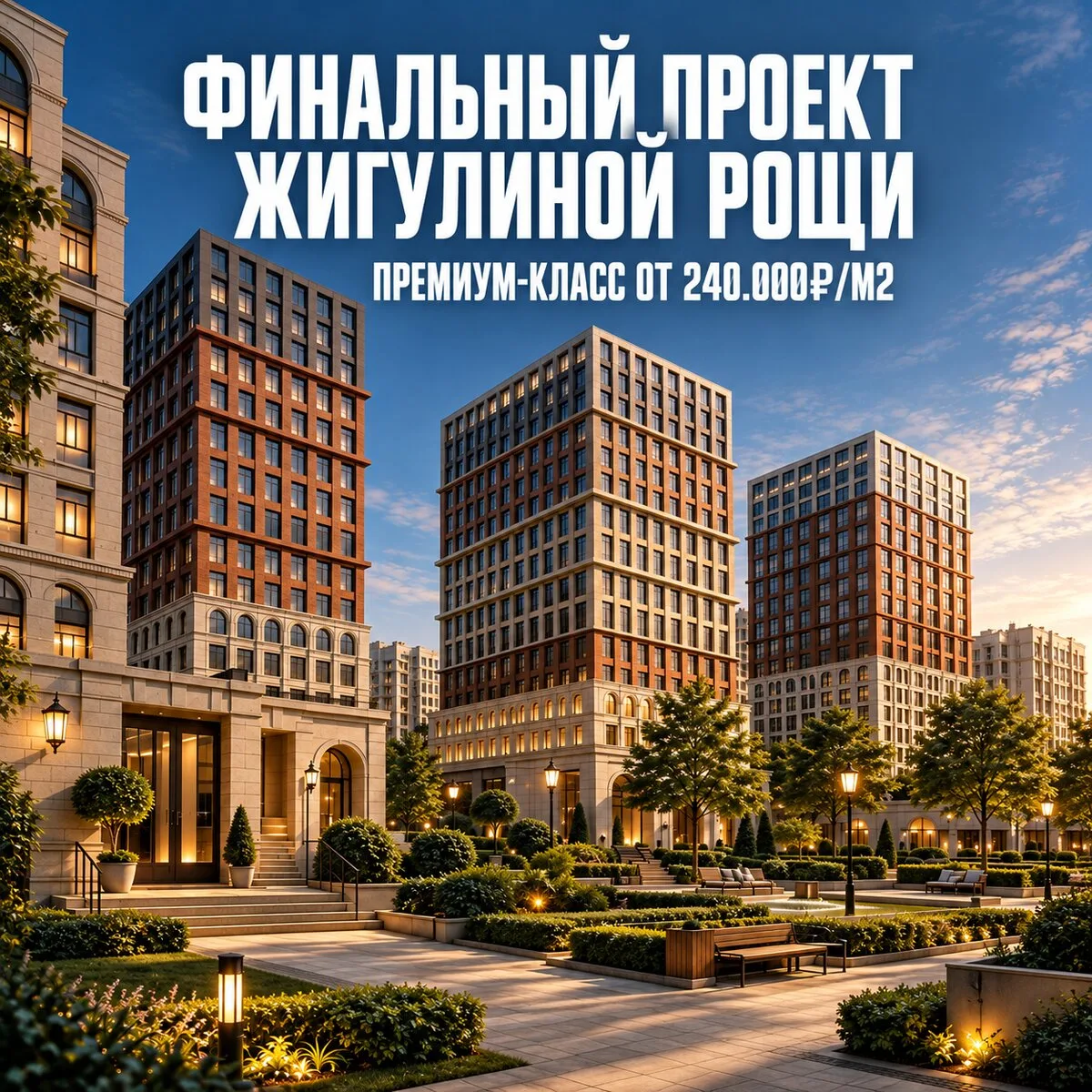 Последний проект в Жигулиной Роще премиум-класса