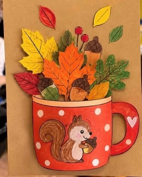 Идея для осенней поделки 🤗🍁