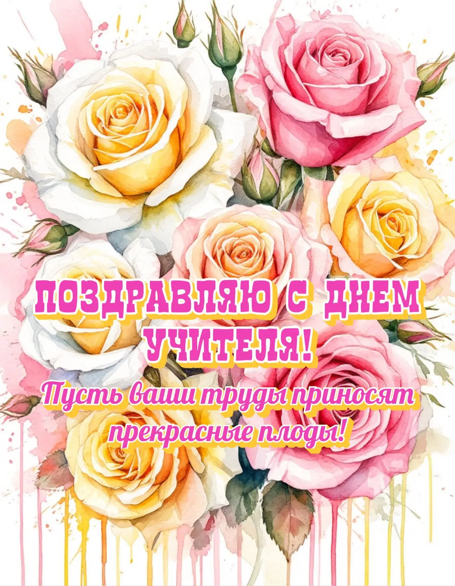Уважаемые педагоги, с праздником!