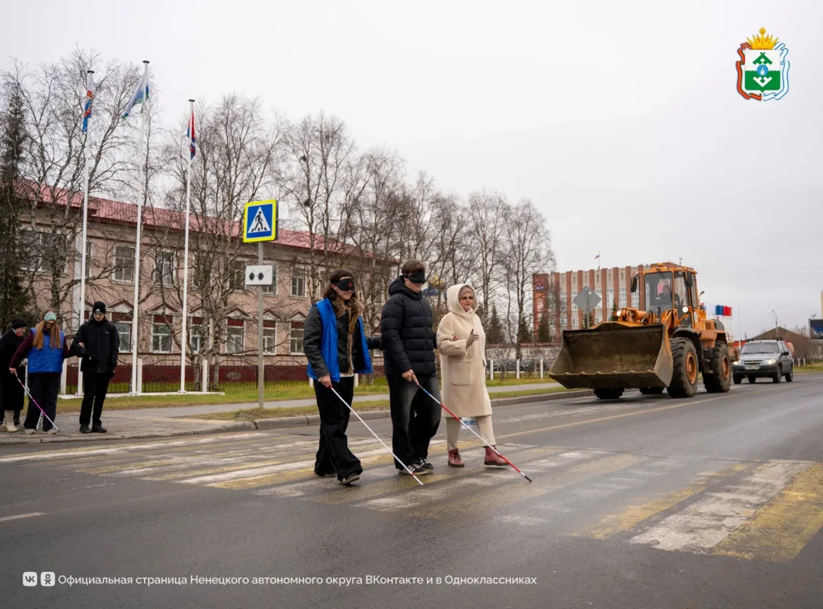 В Нарьян-Маре прошла акция «Мир на ощупь», приуроченная к Международному дню белой трос...