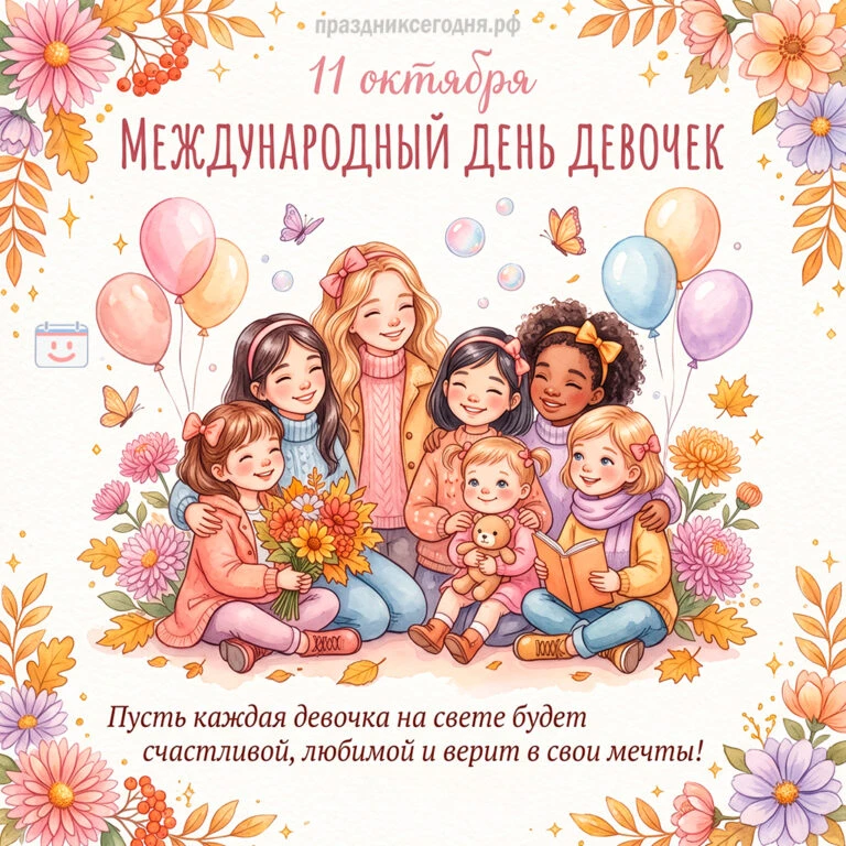Доброе утро! Сегодня — Международный день девочек, посвящённый их правам, возможностям ...