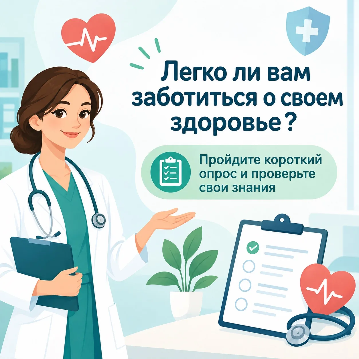 Легко ли вам заботиться о своем здоровье?