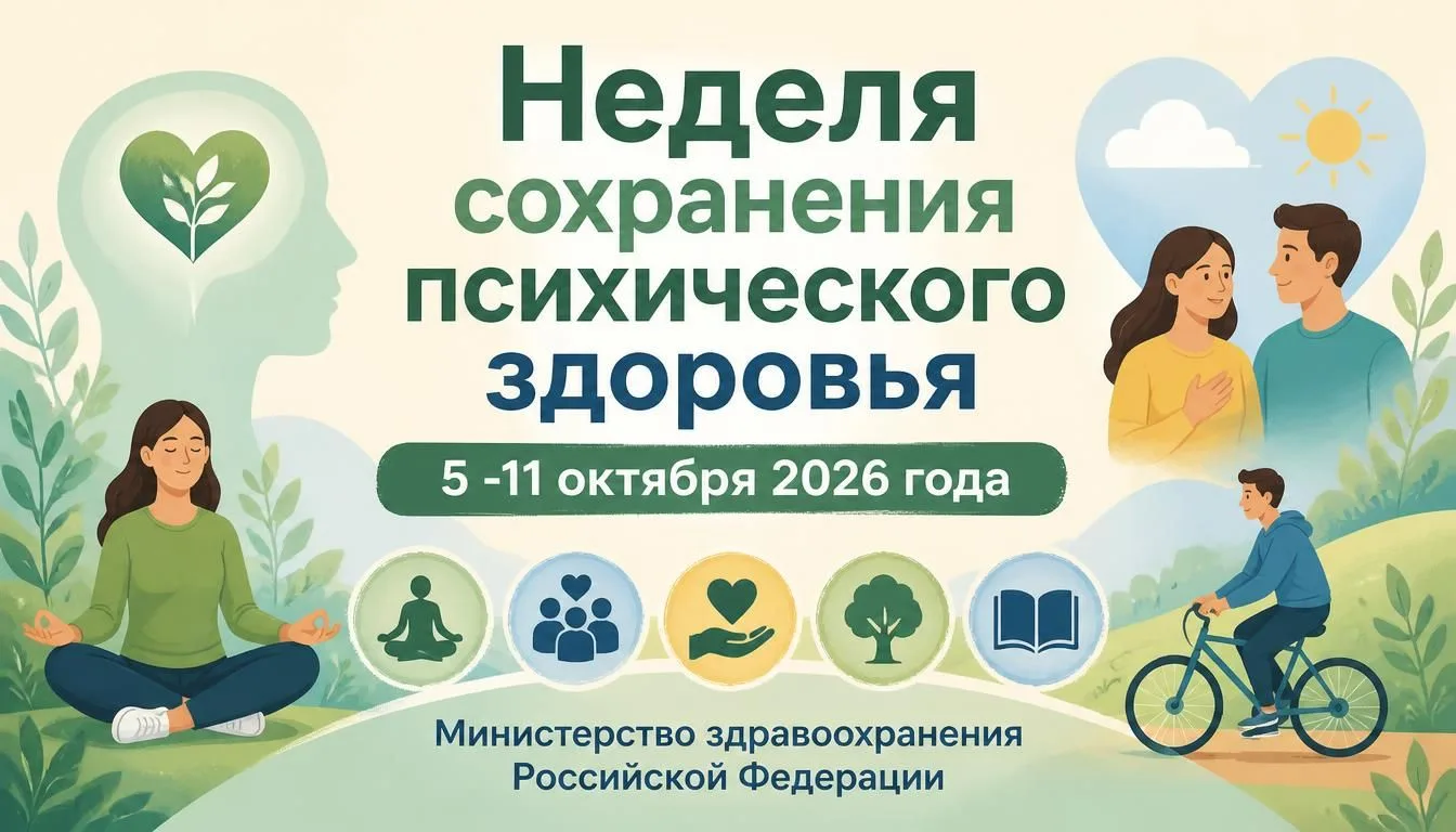 ☝️Период с 5 по 11 октября 2026 года Министерством здравоохранения Российской Федерации...