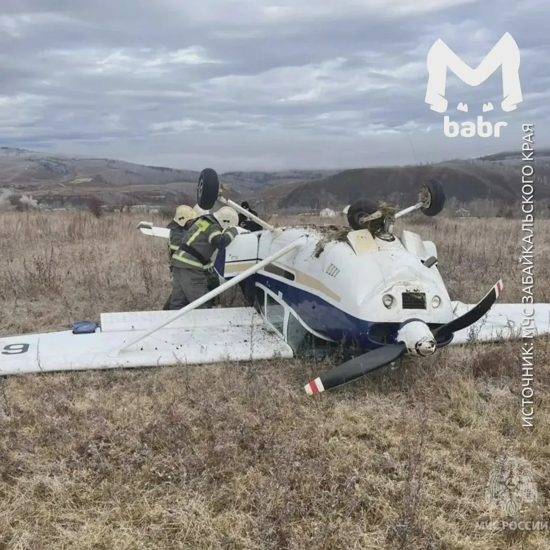 В Сретенске при взлёте упал самолёт