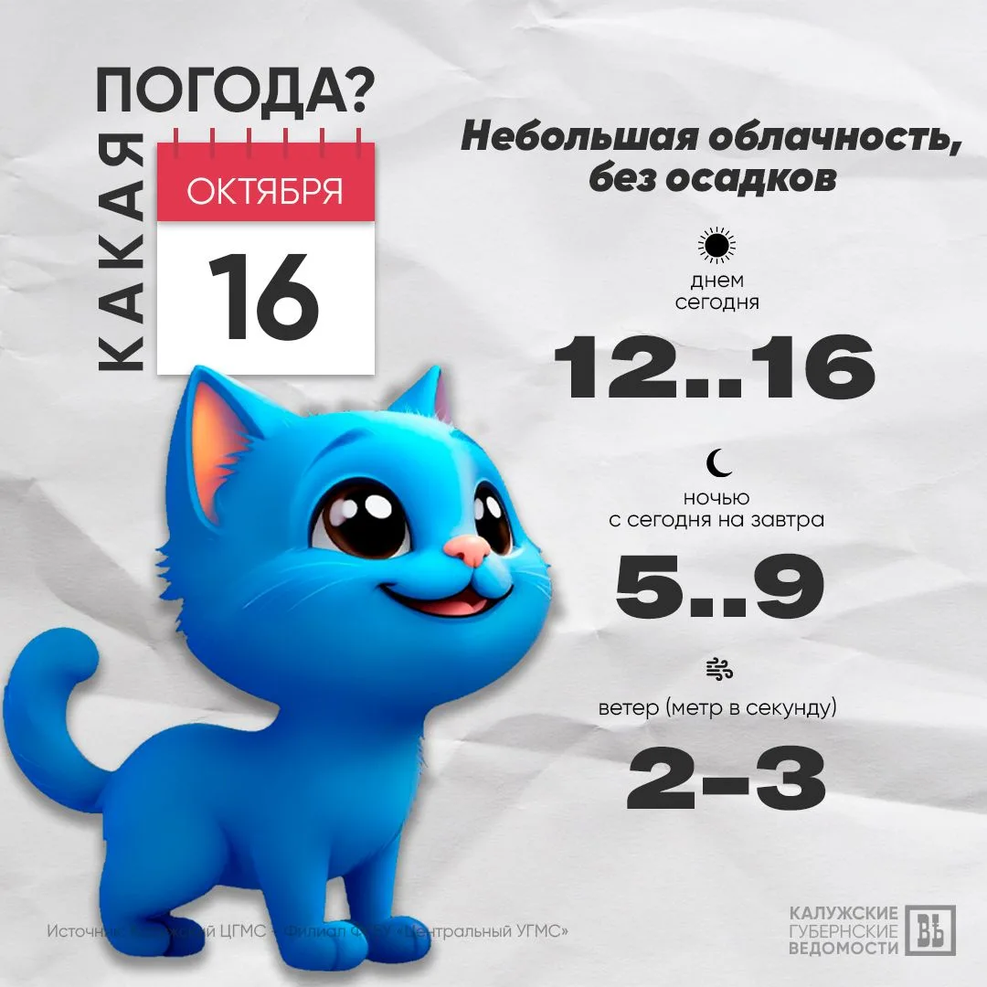 ☀️ Доброе утро, калужане!