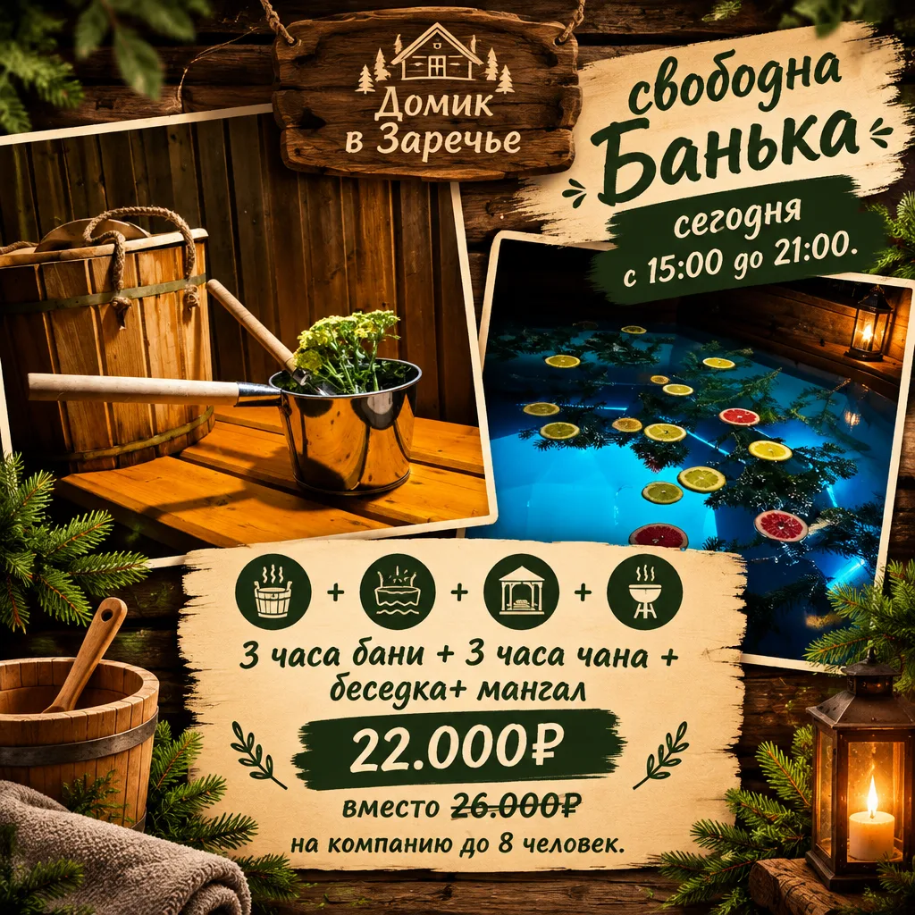 Свободная баня 😄