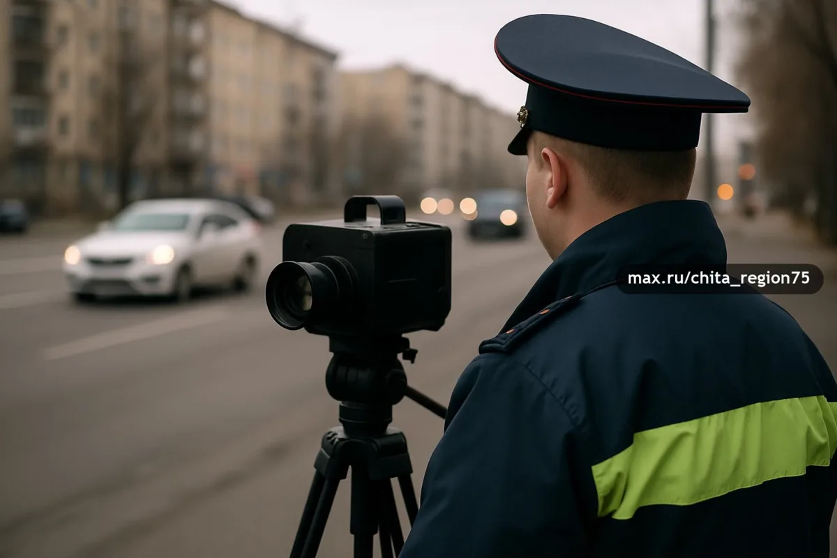 Госавтоинспекция Забайкалья усилила контроль на дорогах Читы с помощью мобильных видеок...