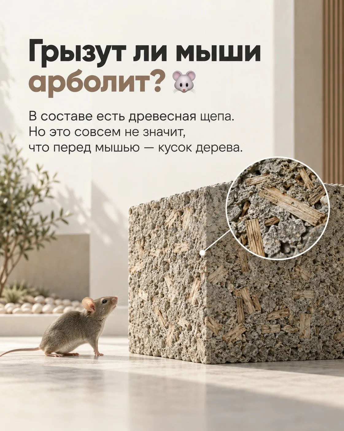 Грызут ли мыши арболит? 🐭