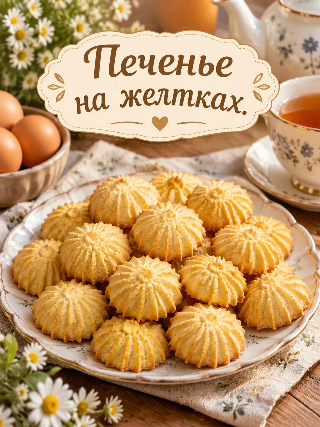 Печенье на желтках 🍪✨