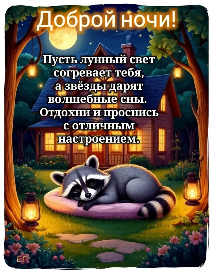 Доброй ночи! Чудесных сновидений! До завтра! ✨🌙