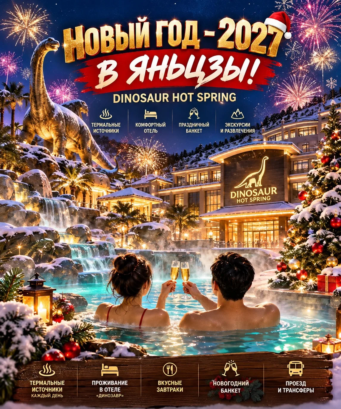 🎄🇨🇳  НОВЫЙ ГОД – 2027 В ЯНЬЦЗЫ! РОСКОШНЫЙ ОТДЫХ, ТЕРМАЛЬНЫЕ ИСТОЧНИКИ И ПРАЗДНИЧНЫЙ ...