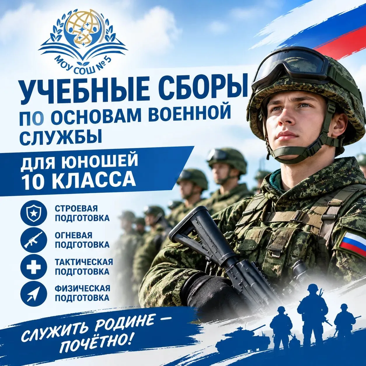 УЧЕБНЫЕ СБОРЫ ЮНОШЕЙ 10 КЛАССОВ
