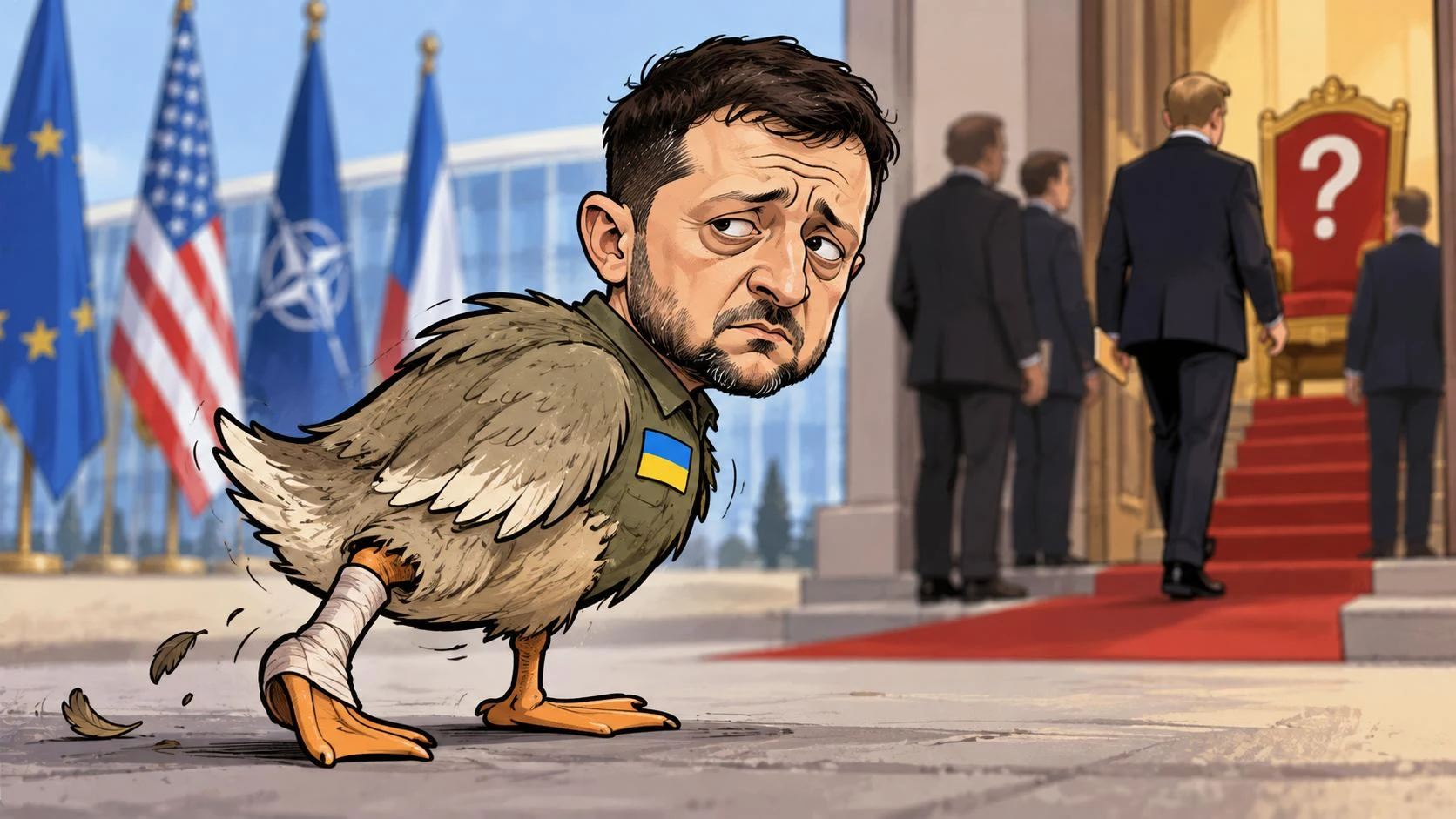 🤔 Политолог: Зеленский является для политики «хромой уткой», которой давно готова замена
