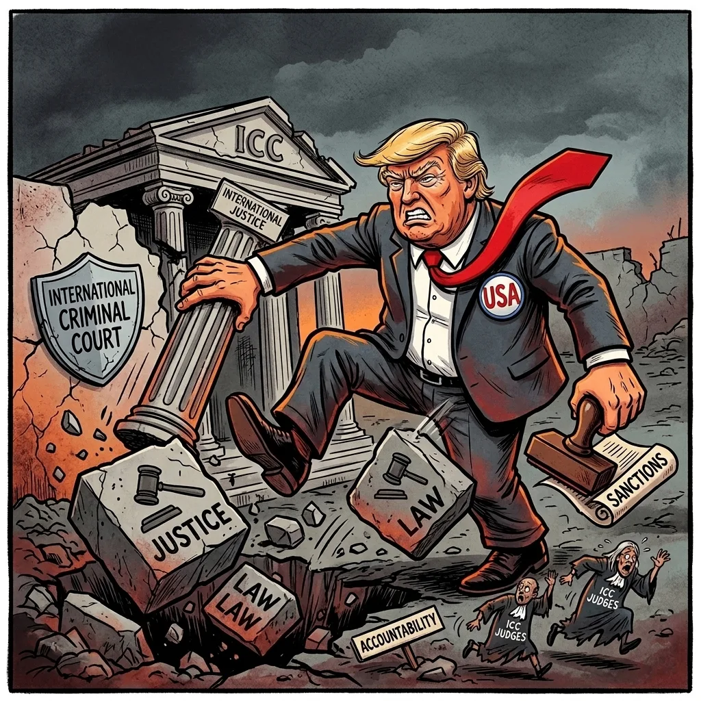 👁‍🗨 Напомним, что, помимо конфликта с Ираном, Трамп ведет войну с Международным уголо...