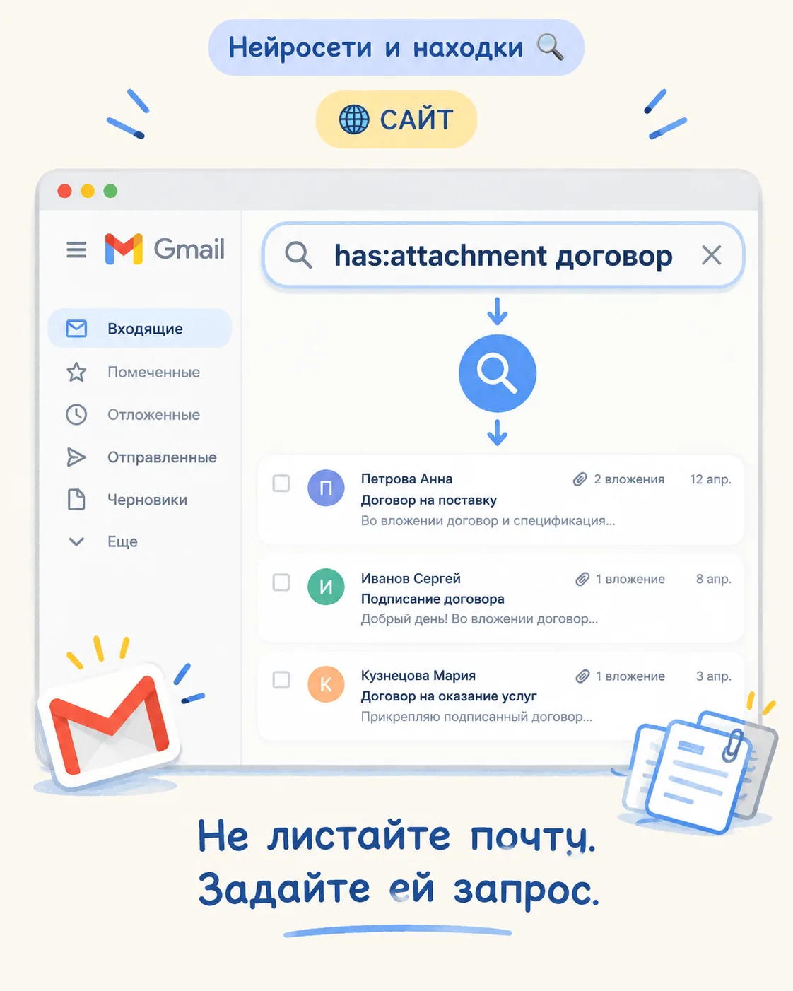 📧 Gmail умеет искать намного умнее, чем кажется
