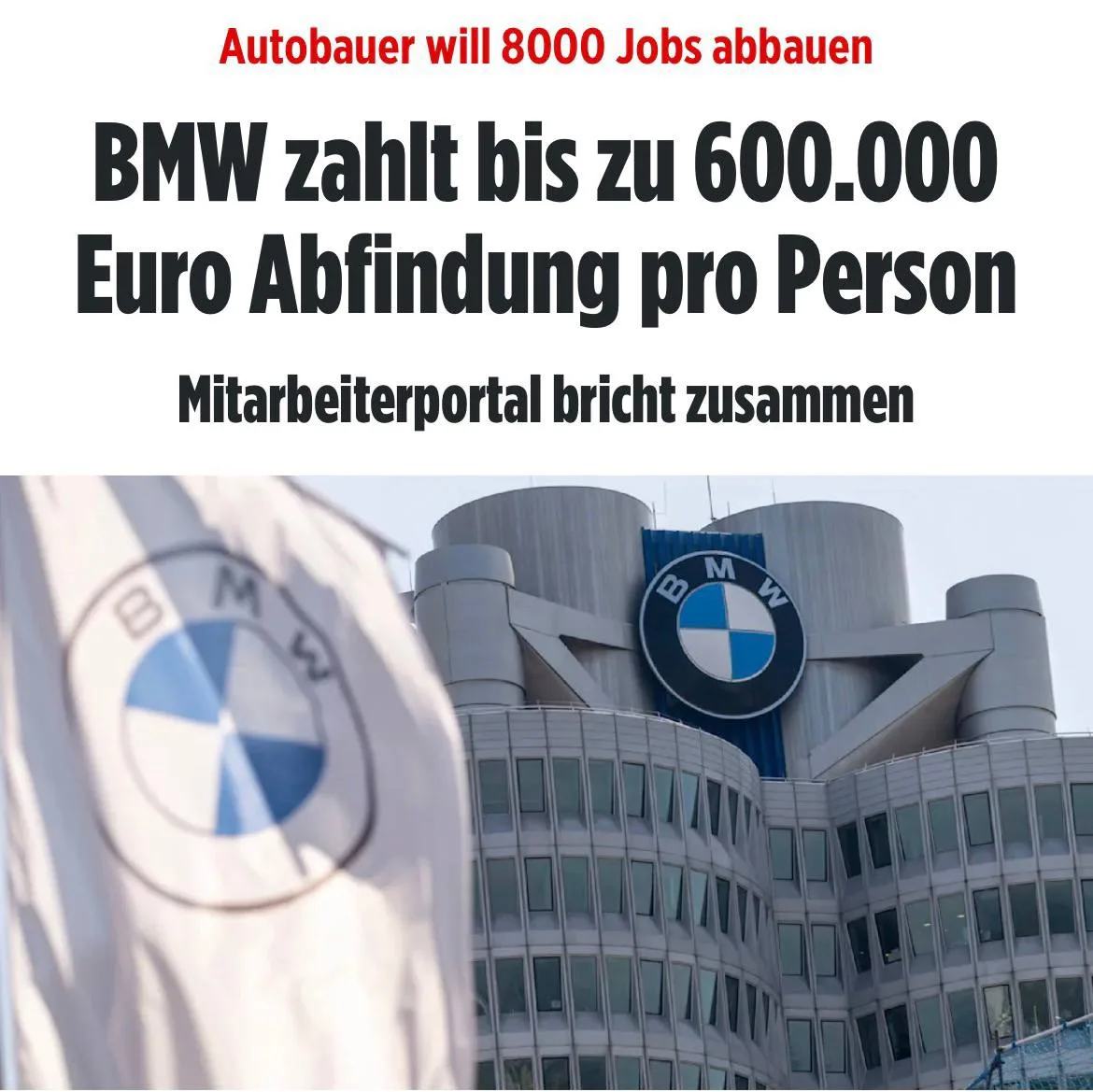 Согласно сообщению Bild, компания BMW выплачивает своим сотрудникам компенсацию в разме...