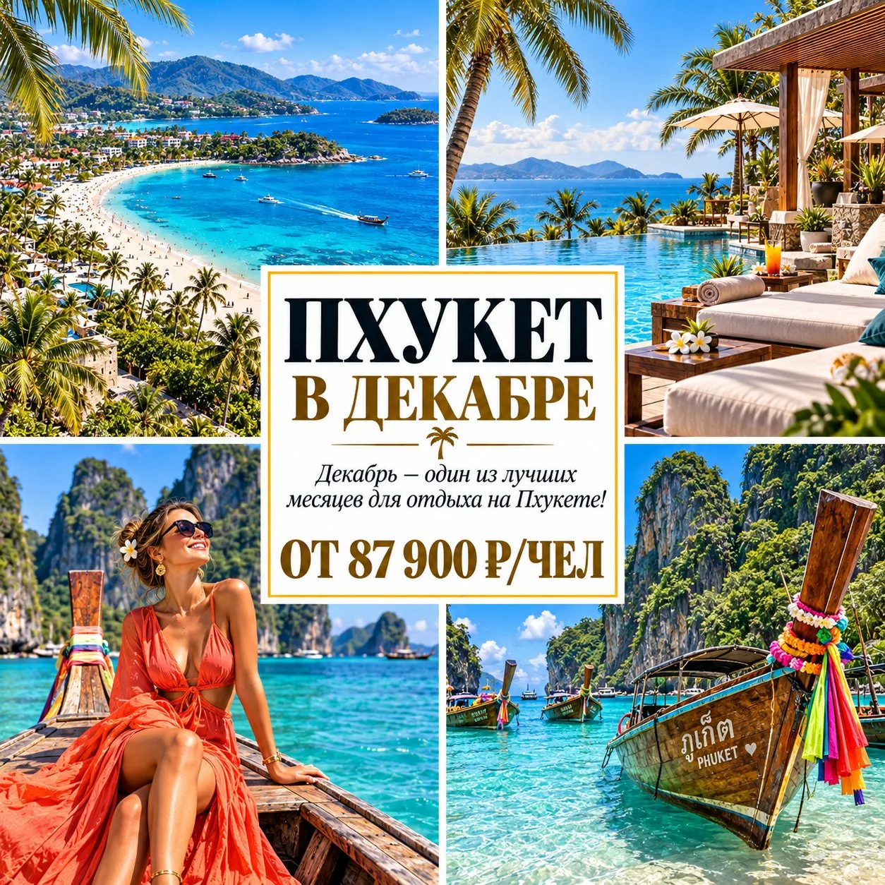 🔥 ОТ 87 900 Р/ЧЕЛ — ПХУКЕТ В ДЕКАБРЕ: МЕНЯЕМ ЗИМУ НА ТРОПИЧЕСКОЕ ЛЕТО! 🇹🇭