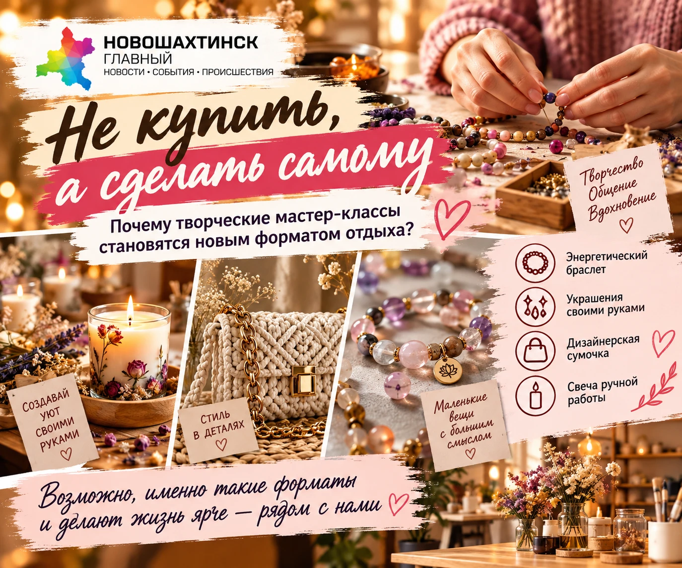 Не купить, а сделать самому: почему творческие мастер-классы становятся новым форматом ...