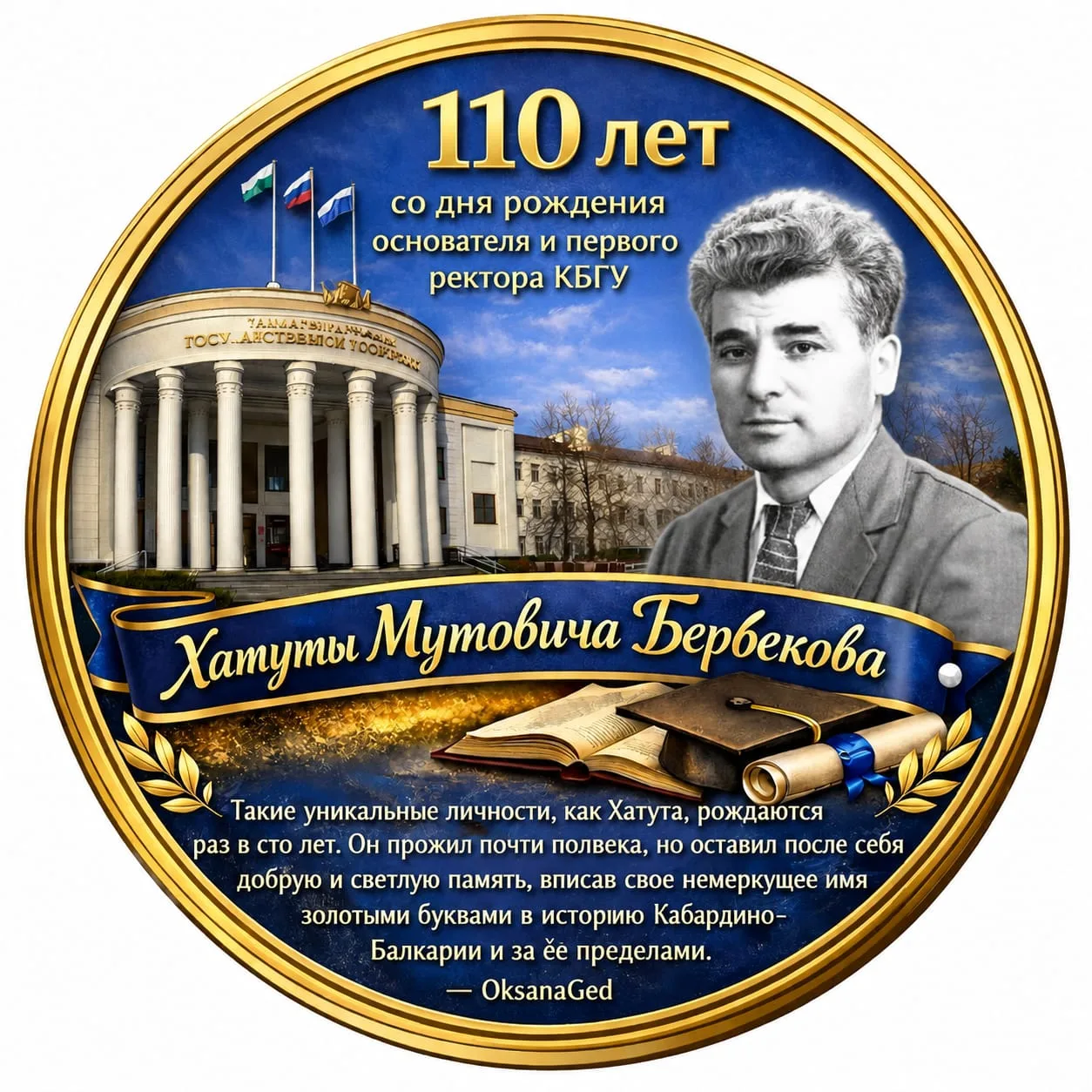 📚 12 ОКТЯБРЯ — 69 ЛЕТ СО ДНЯ ОФИЦИАЛЬНОГО ОТКРЫТИЯ КБГУ!