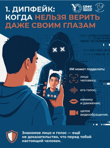 🛑 Как не стать жертвой дипфейка: 3 правила цифровой гигиены