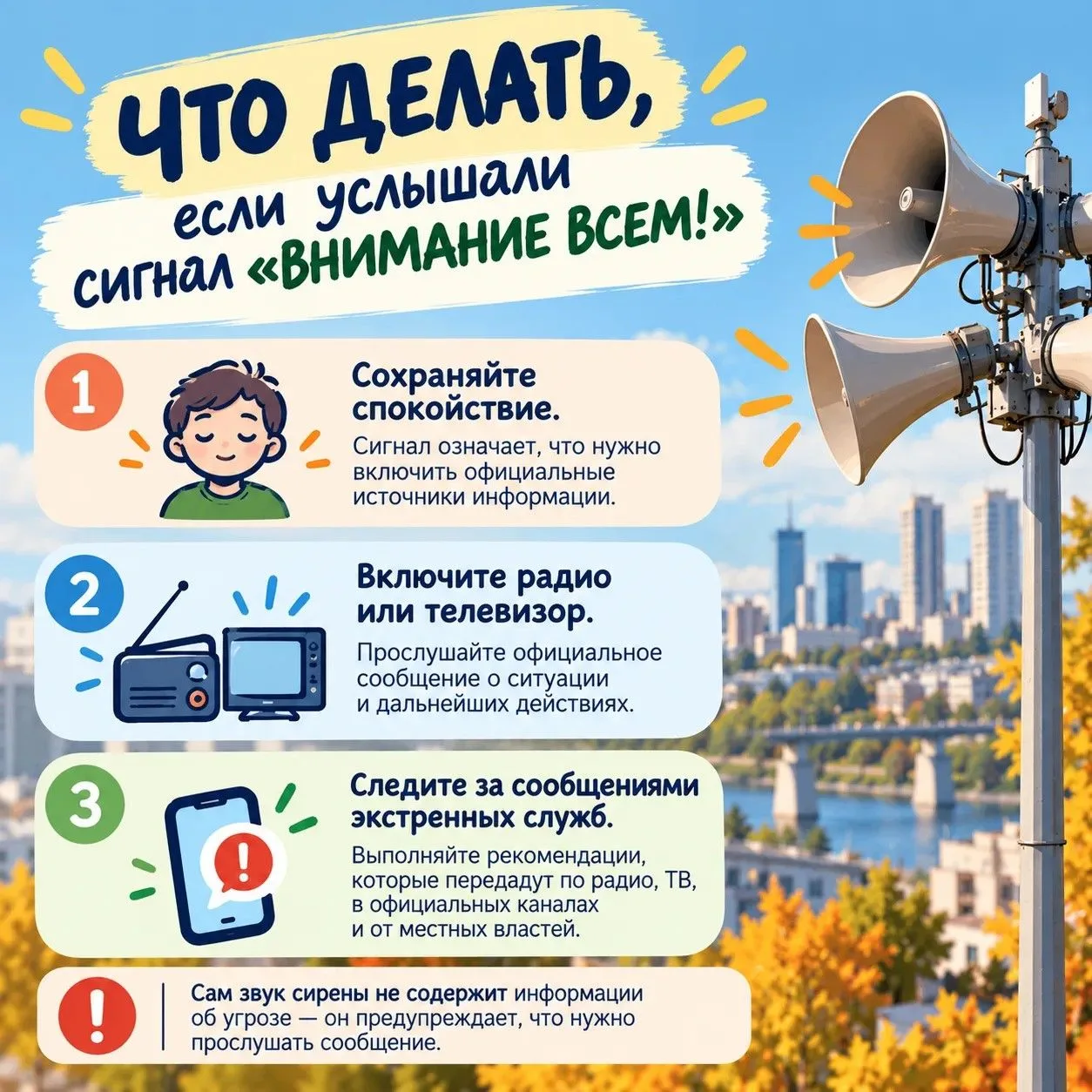 🚨 Сирена — сигнал обратить внимание!